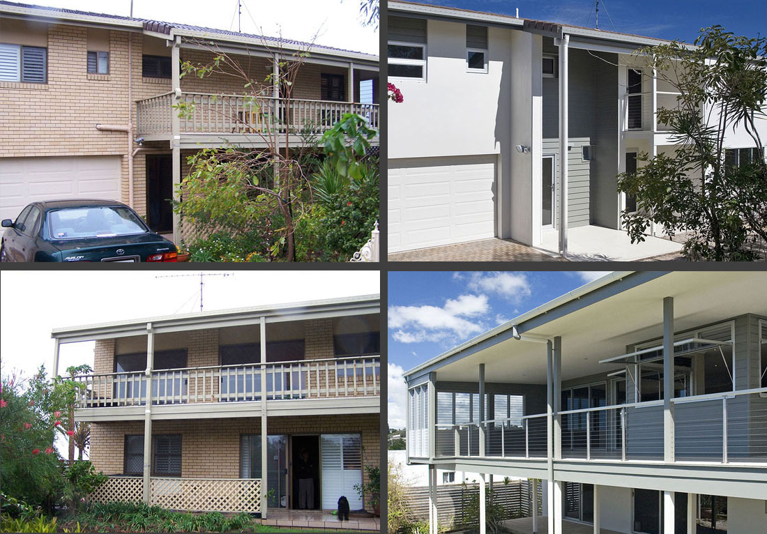 Before & after deck & entry